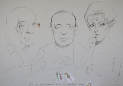 J. A., Buñuel y Silvia Pinal
